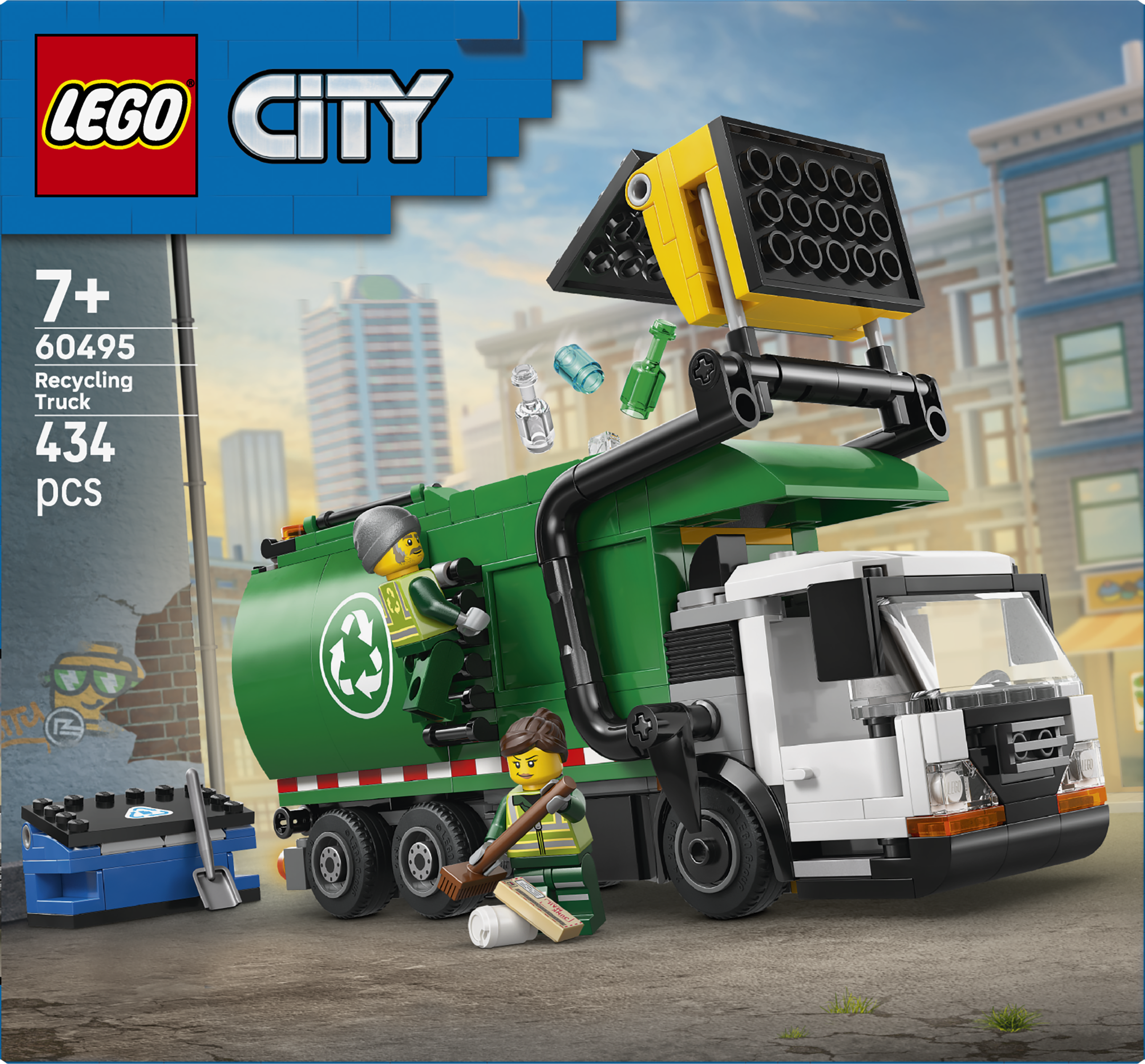 LEGO® City Återvinningsbil – Leksaksbil för barn 60495