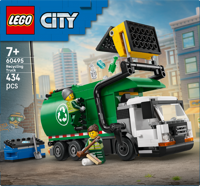 LEGO® City Återvinningsbil – Leksaksbil för barn 60495
