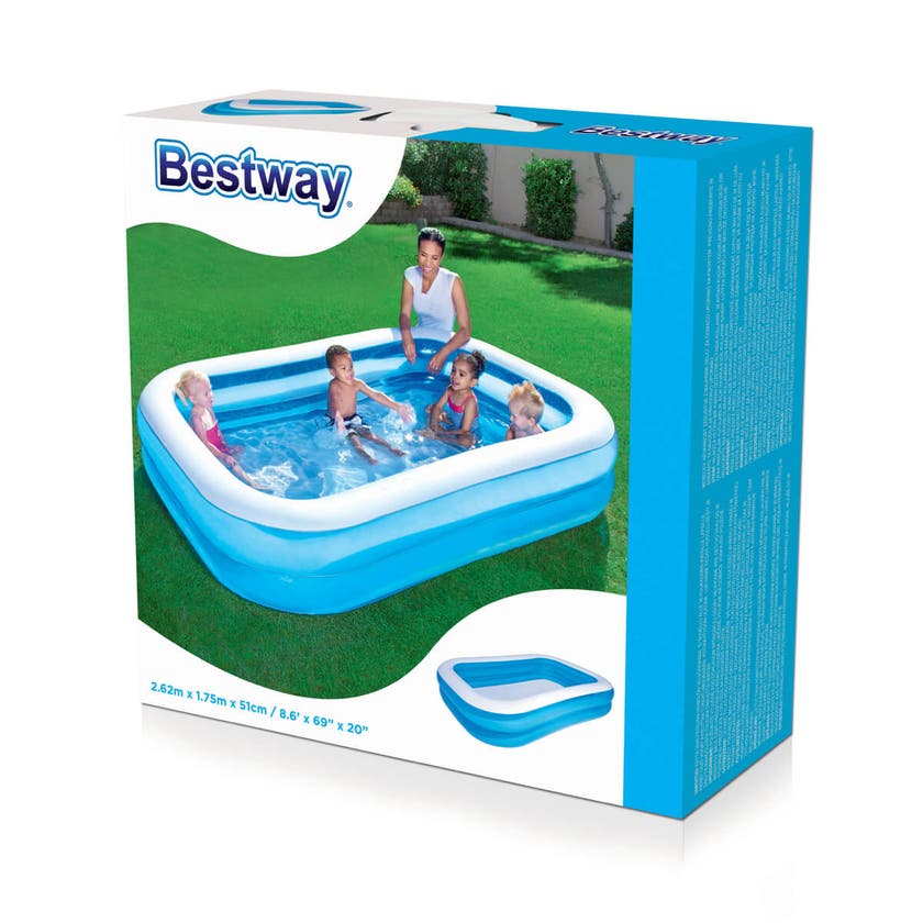 Bestway, Familjepool 2 ring 262x175x51 cm 778 liter