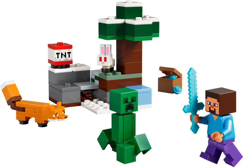 LEGO® Minecraft® Steves taigaäventyr Present till spelare 21583