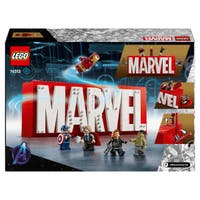 LEGO Super Heroes Marvel 76313, MARVEL logotyp och minifigurer
