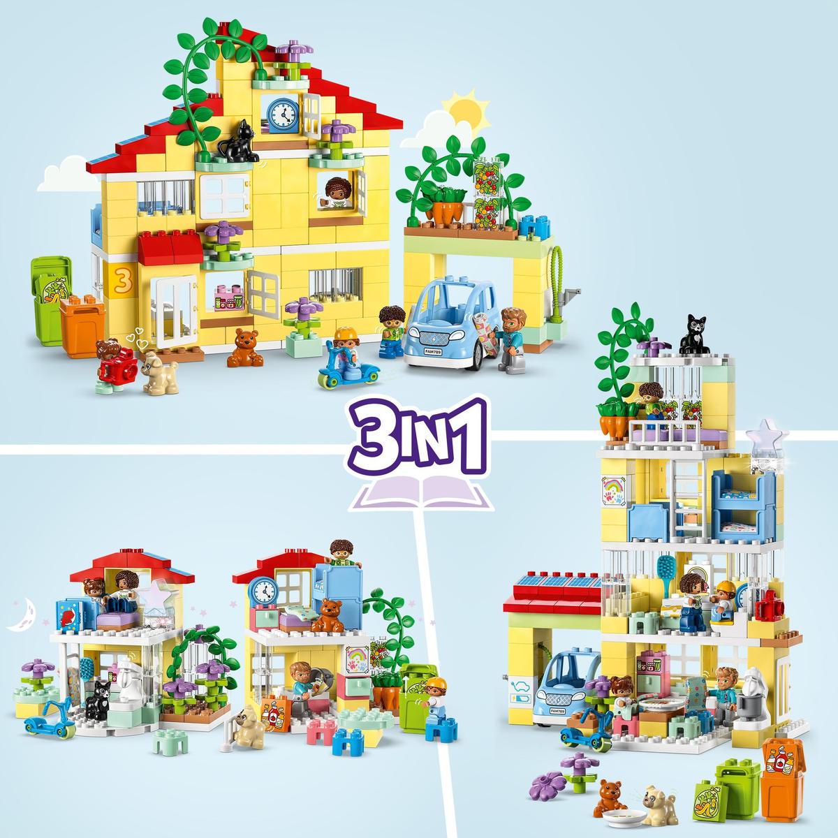 LEGO DUPLO 10994, 3in1 Familjehus