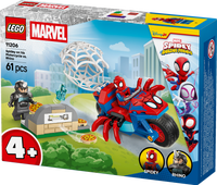 LEGO® | Marvel Spidey And His Amazing Friends Spidey på sin motorcykel mot Rhino 11206