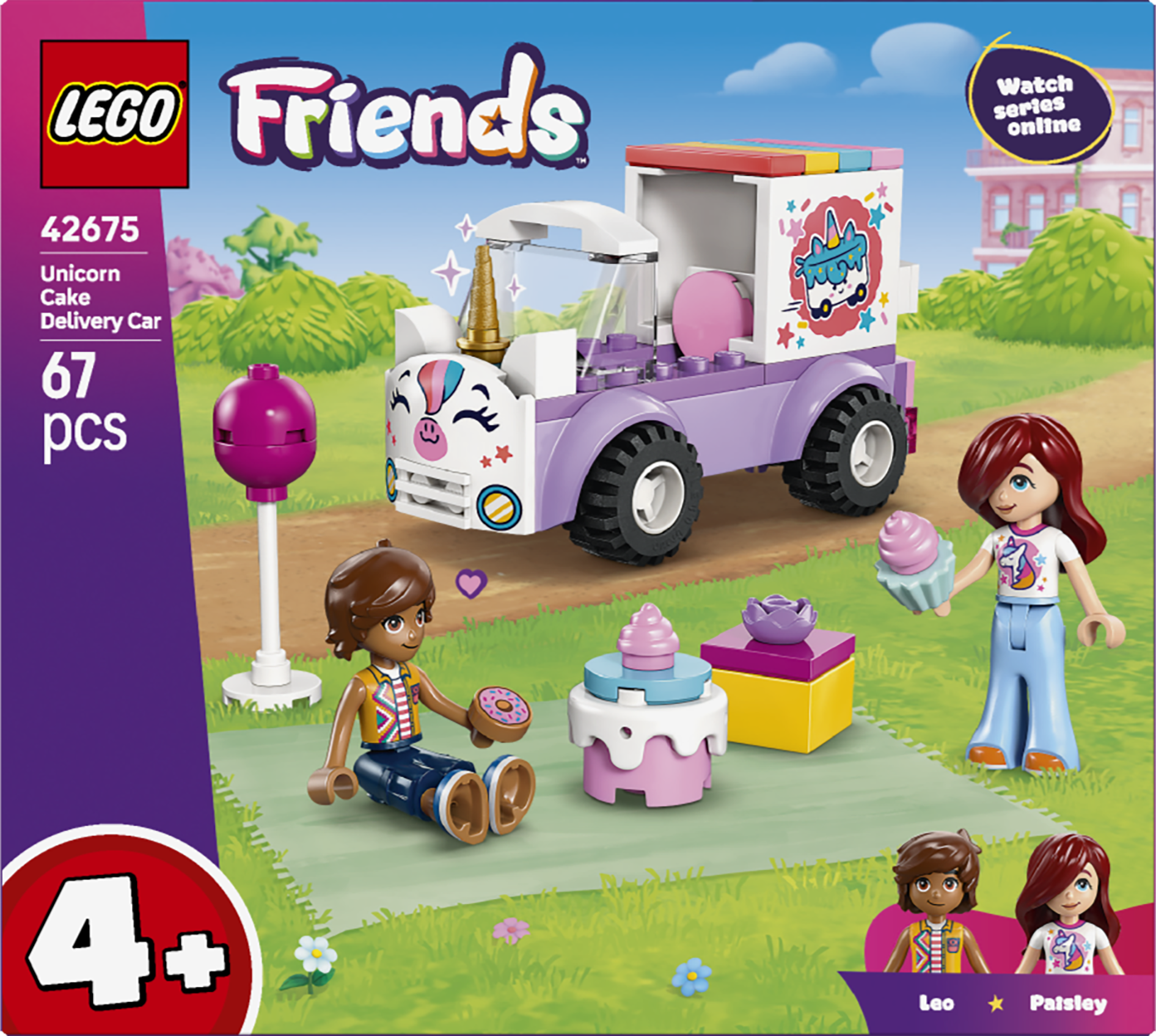 LEGO® Friends Enhörningsbil för tårtleveranser Leksak 42675
