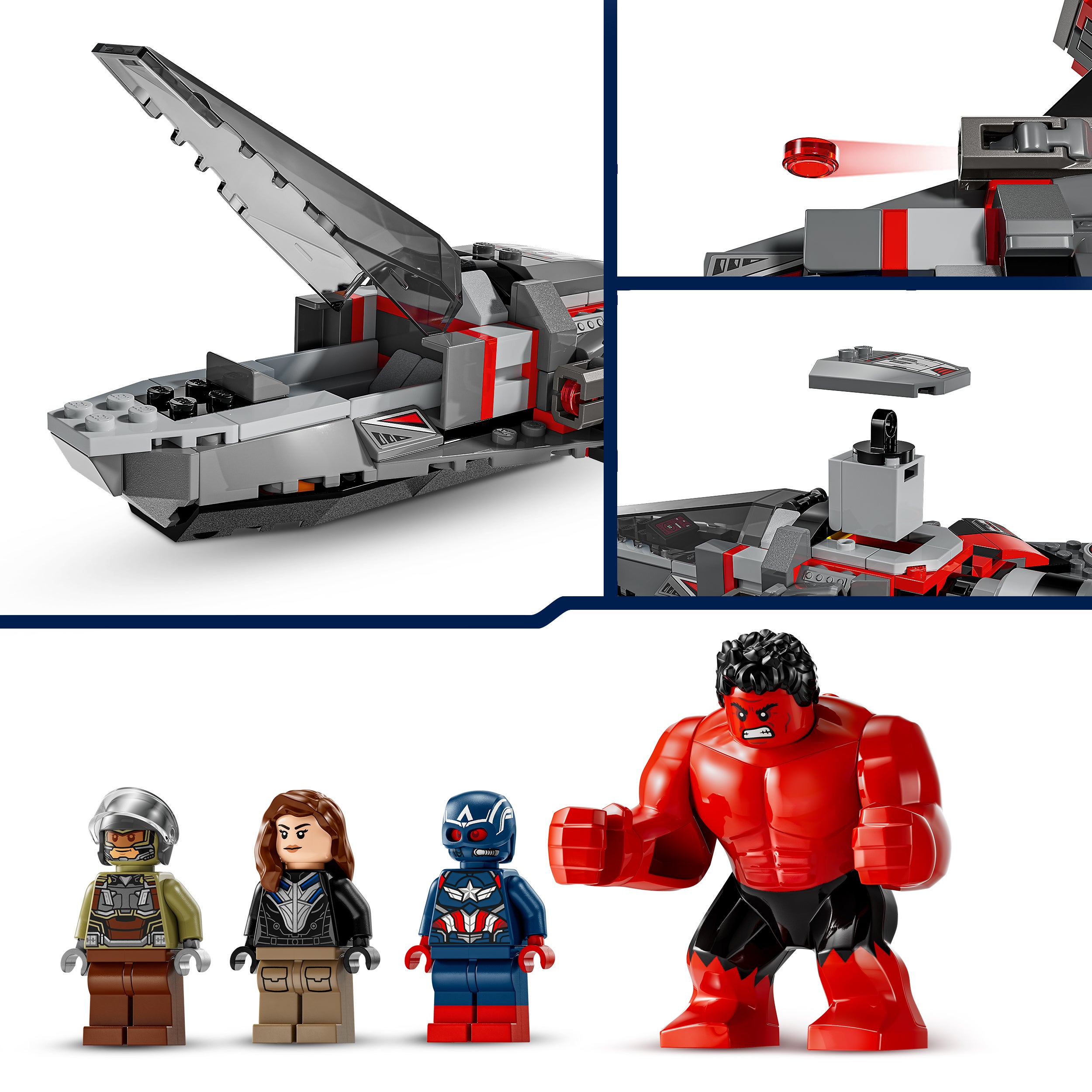 LEGO® Marvel Captain America mot Red Hulk 76292