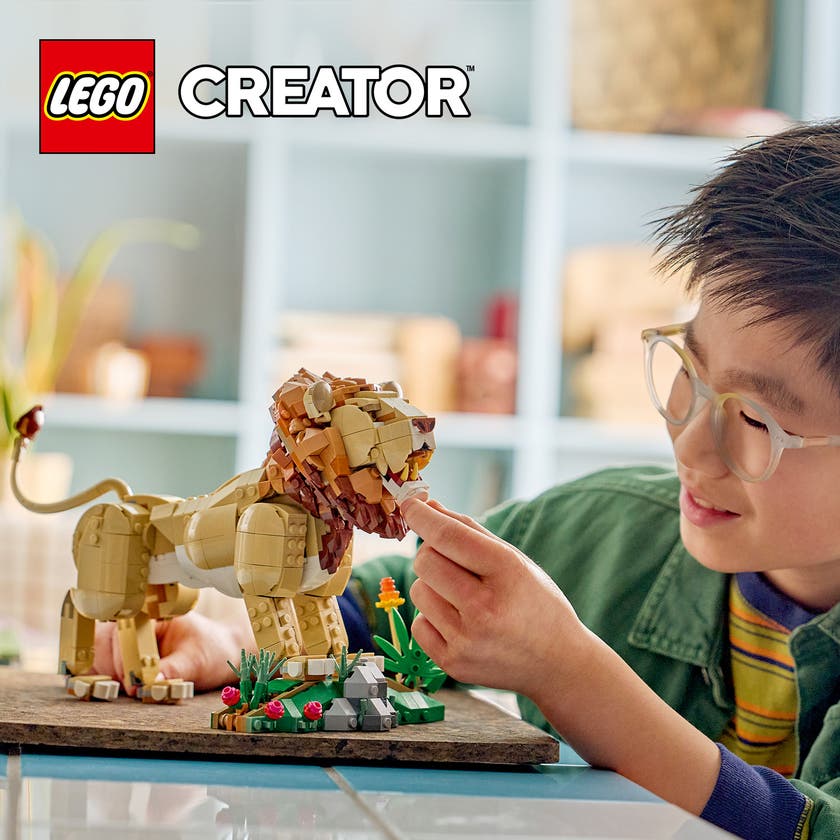 LEGO® Creator 3-i-1 Vilda djur: Majestätiskt lejon Leksak 31386