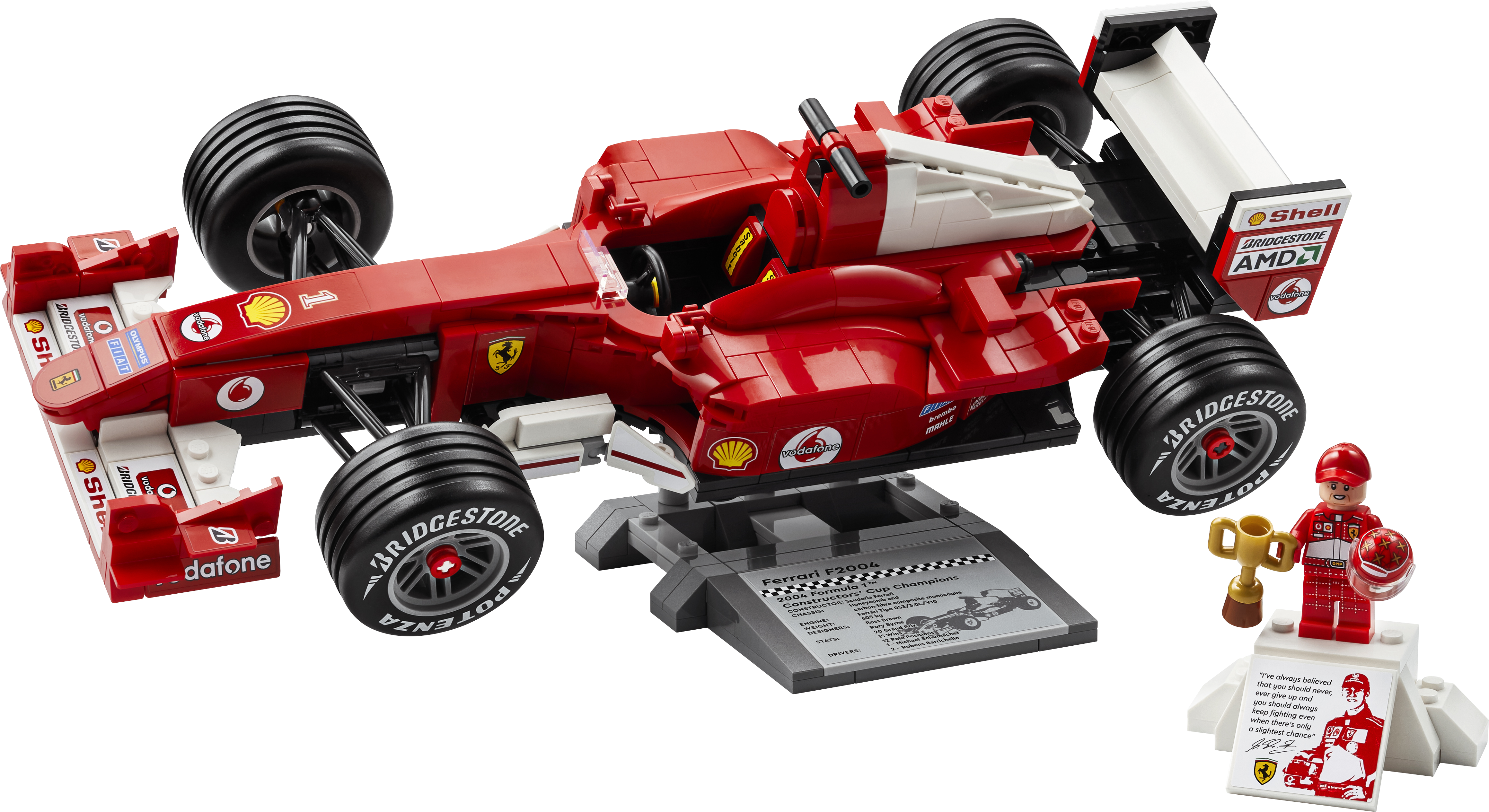 LEGO® Icons Ferrari F2004 & Michael Schumacher Modellbil 11375