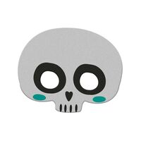Halloween, Half Mask Skeleton Felt