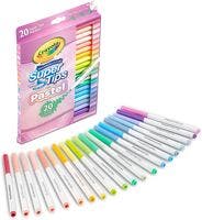 Crayola 20 Pastel Supertips -Filtpennor