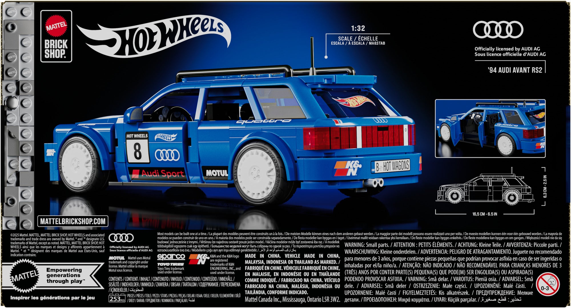 Mattel Brick Shop Speed Series Audi Avant RS2