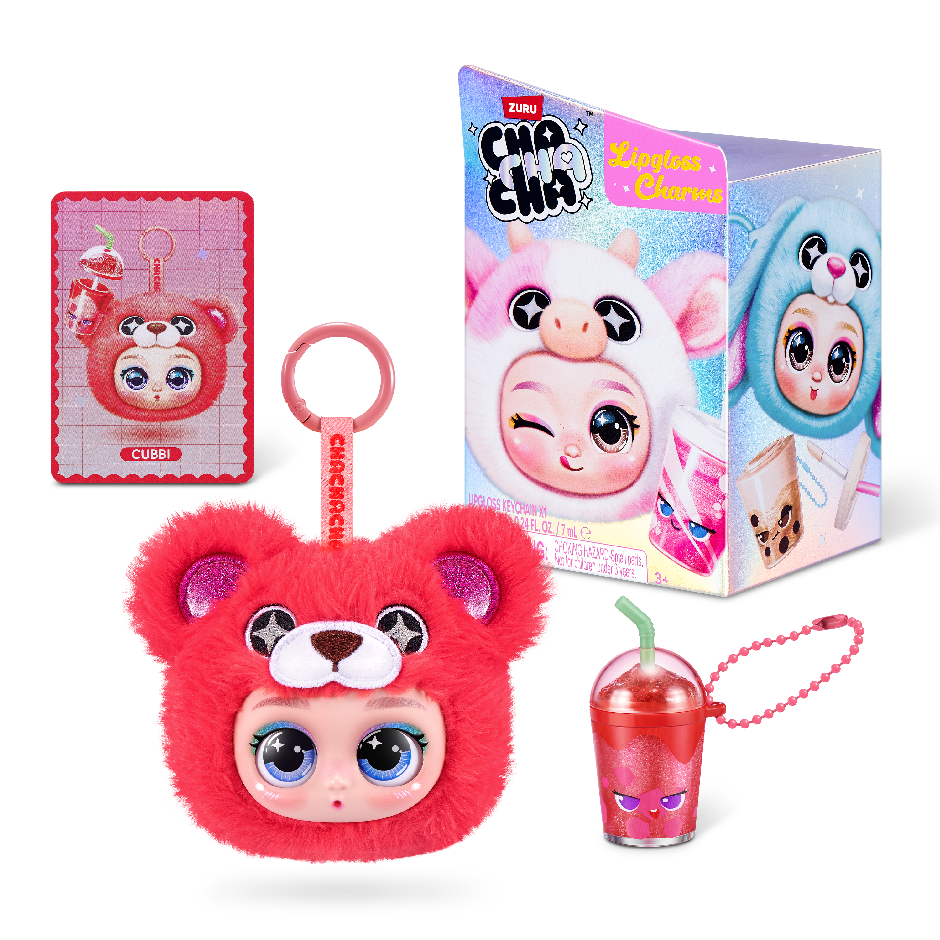 Cha Cha Cha Character Lipgloss Nyckelring