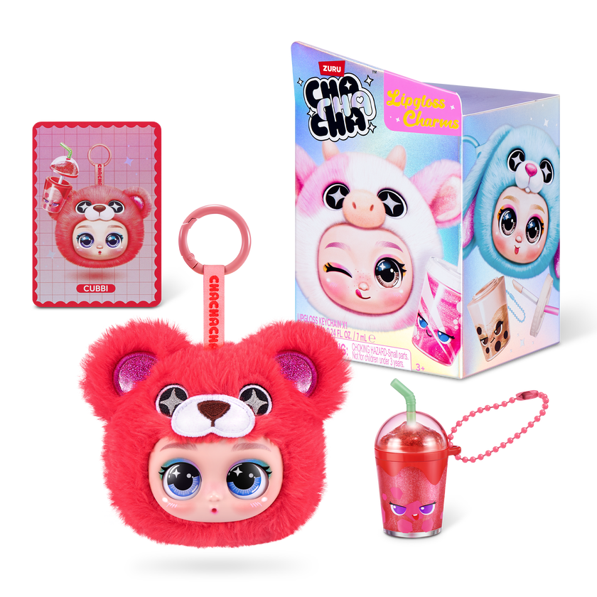Cha Cha Cha Character Lipgloss Nyckelring