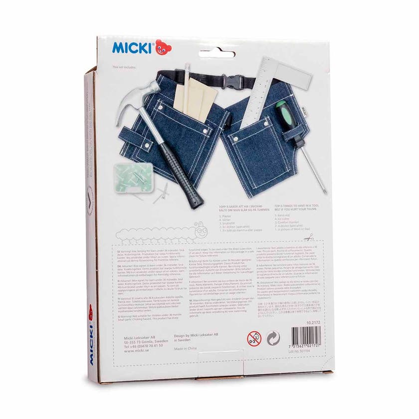 Micki, verktygsbälte m verktyg