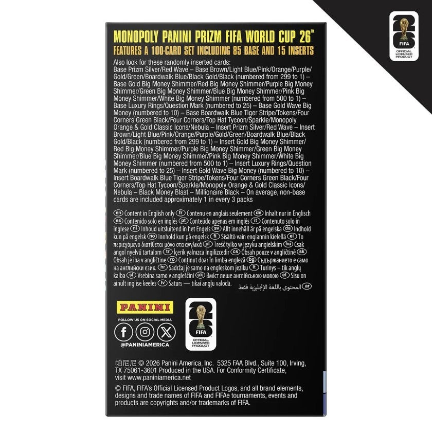 Monopoly FIFA Legends Booster Pack – 24 samlarkort