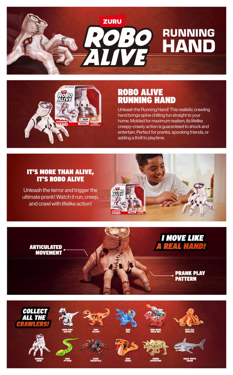 Robo Alive Running Hand S1 - Robotleksak