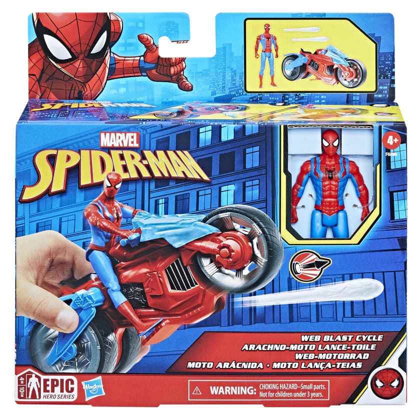 Spiderman, 4In Vehicle And Figure