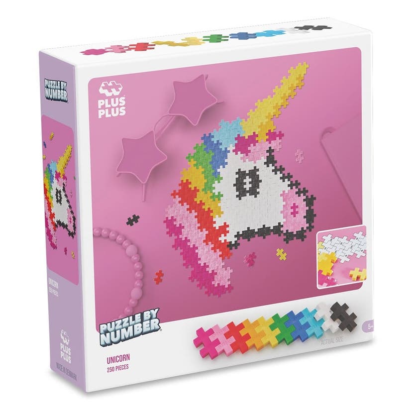 Plus-Plus, Puzzle By Number Unicorn 250 pcs