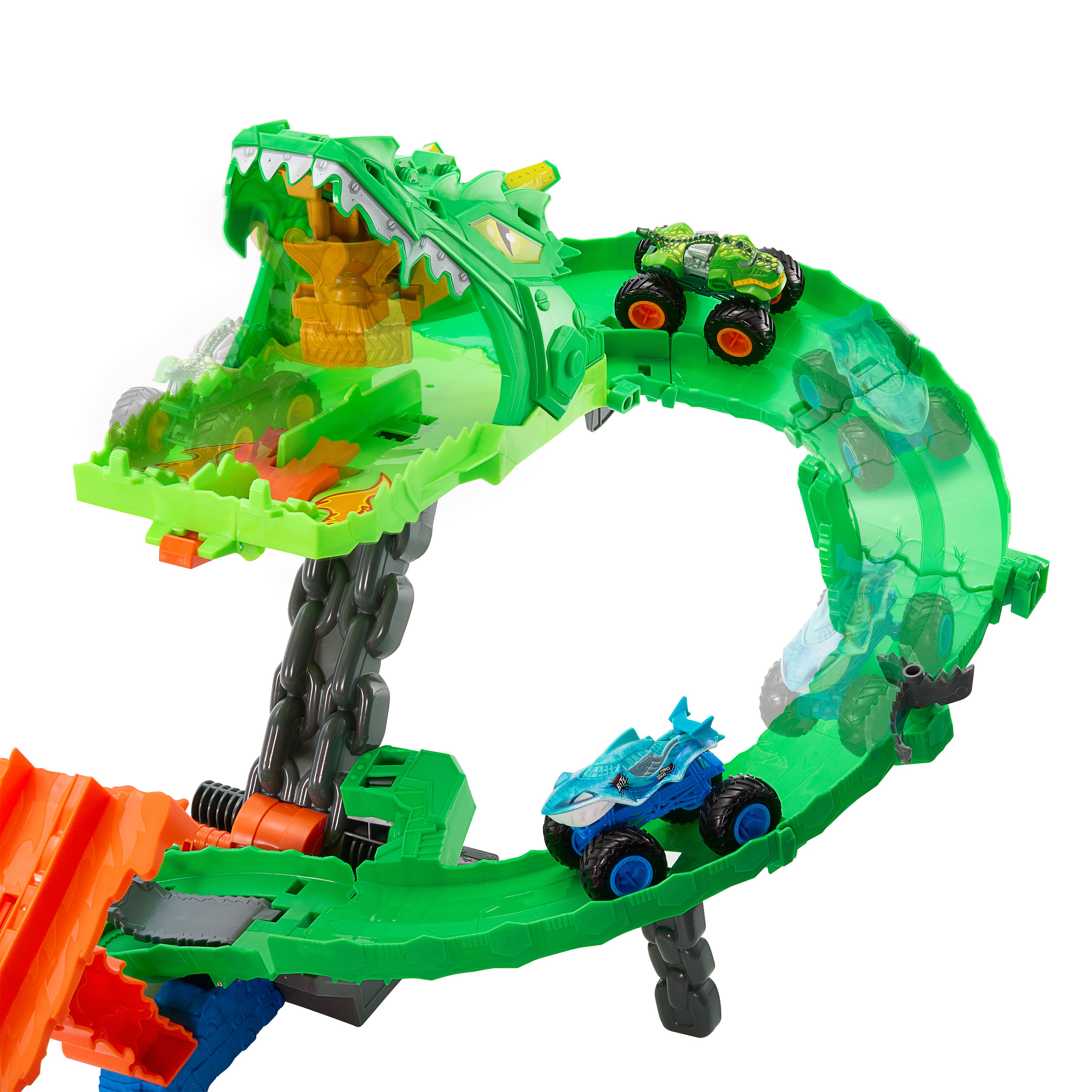 Hot Wheels Monster Trucks Dragon Destruction