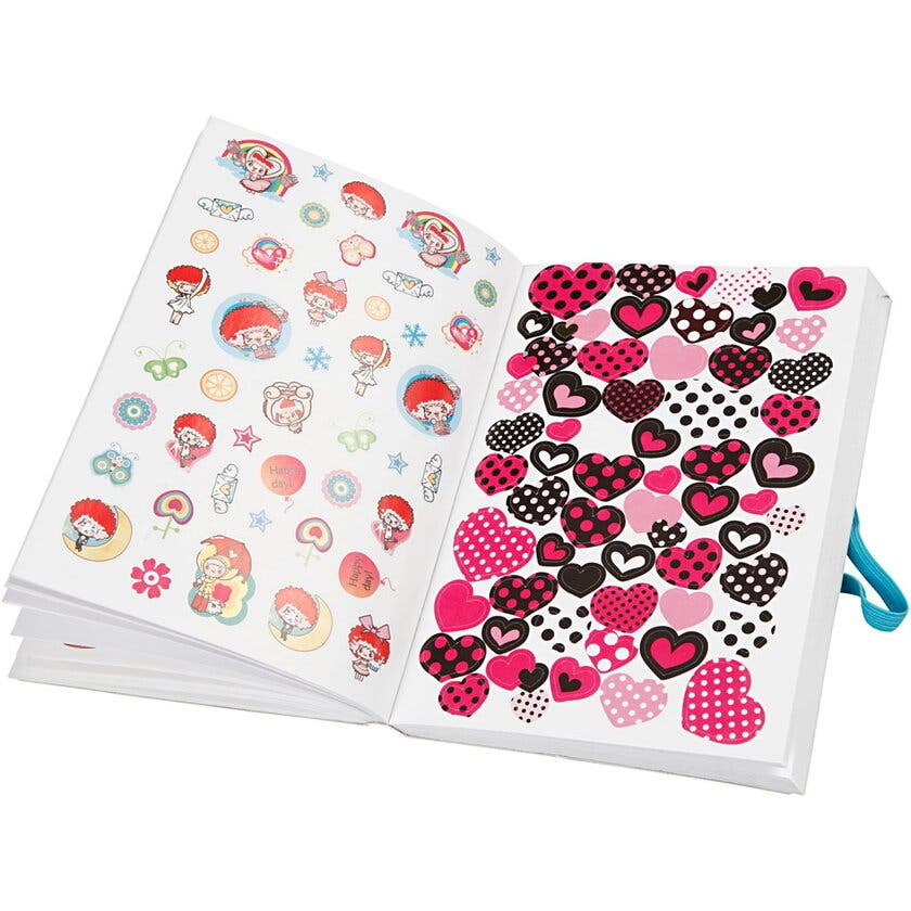 Bok med stickers