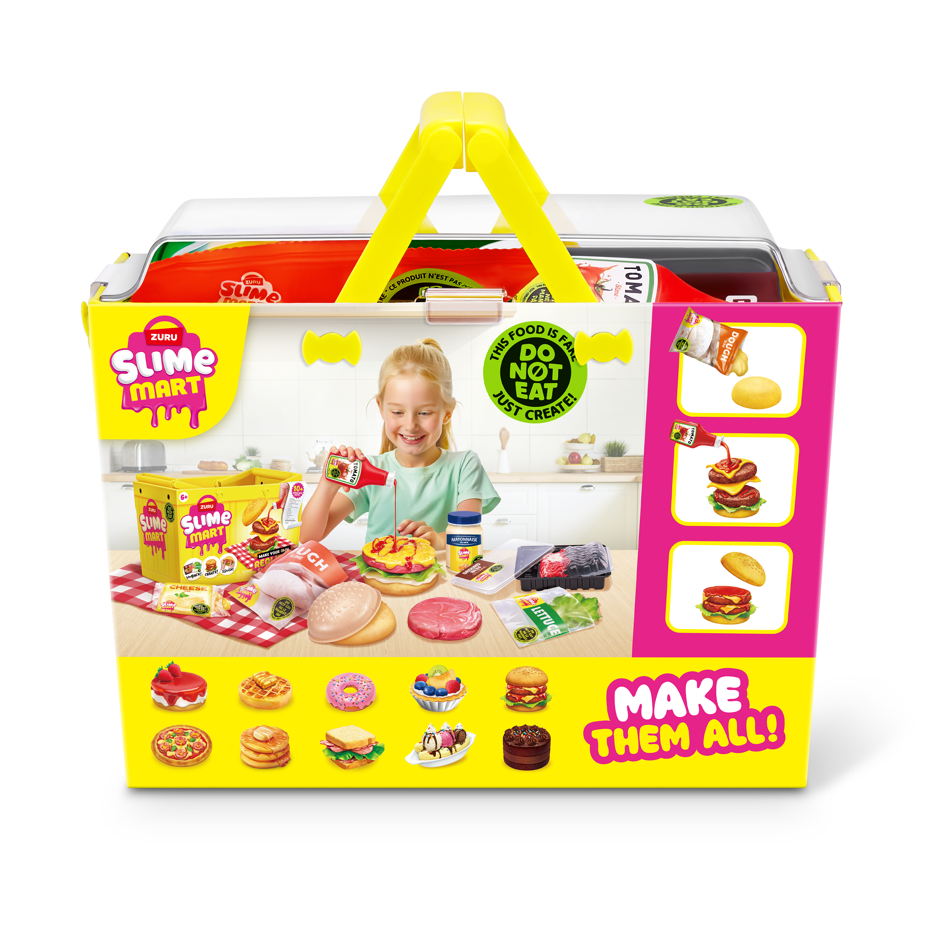 Slime Mart Small Shopping Basket Fast Food