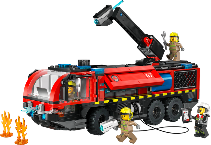 LEGO® City Flygplatsbrandbil – Byggset med leksaksbrandbil 60499