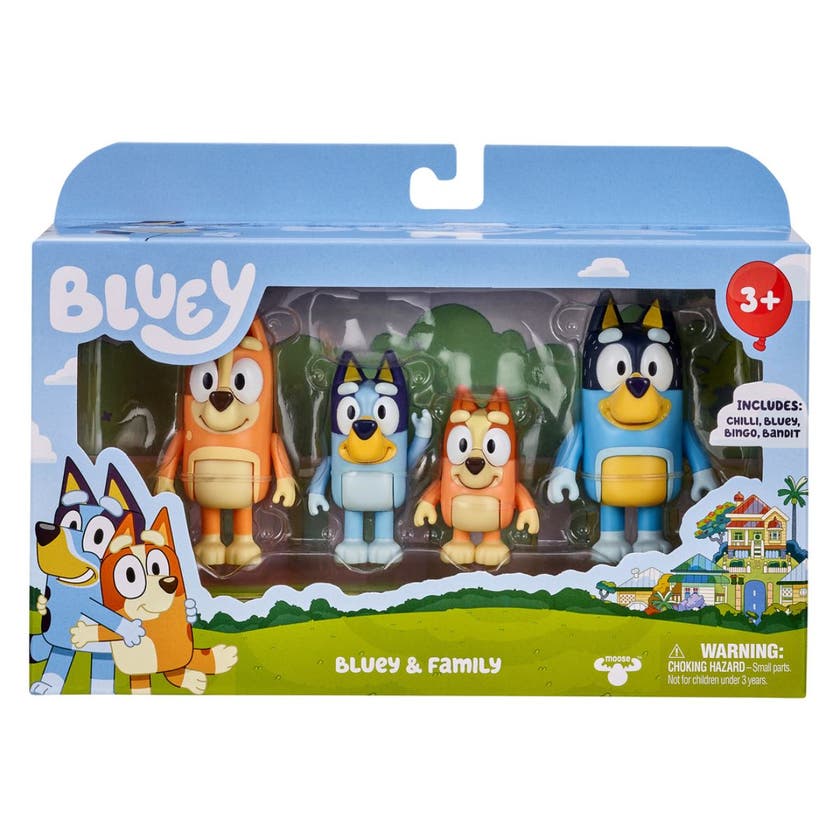 BLUEY - S1, Figure 4PK, Family