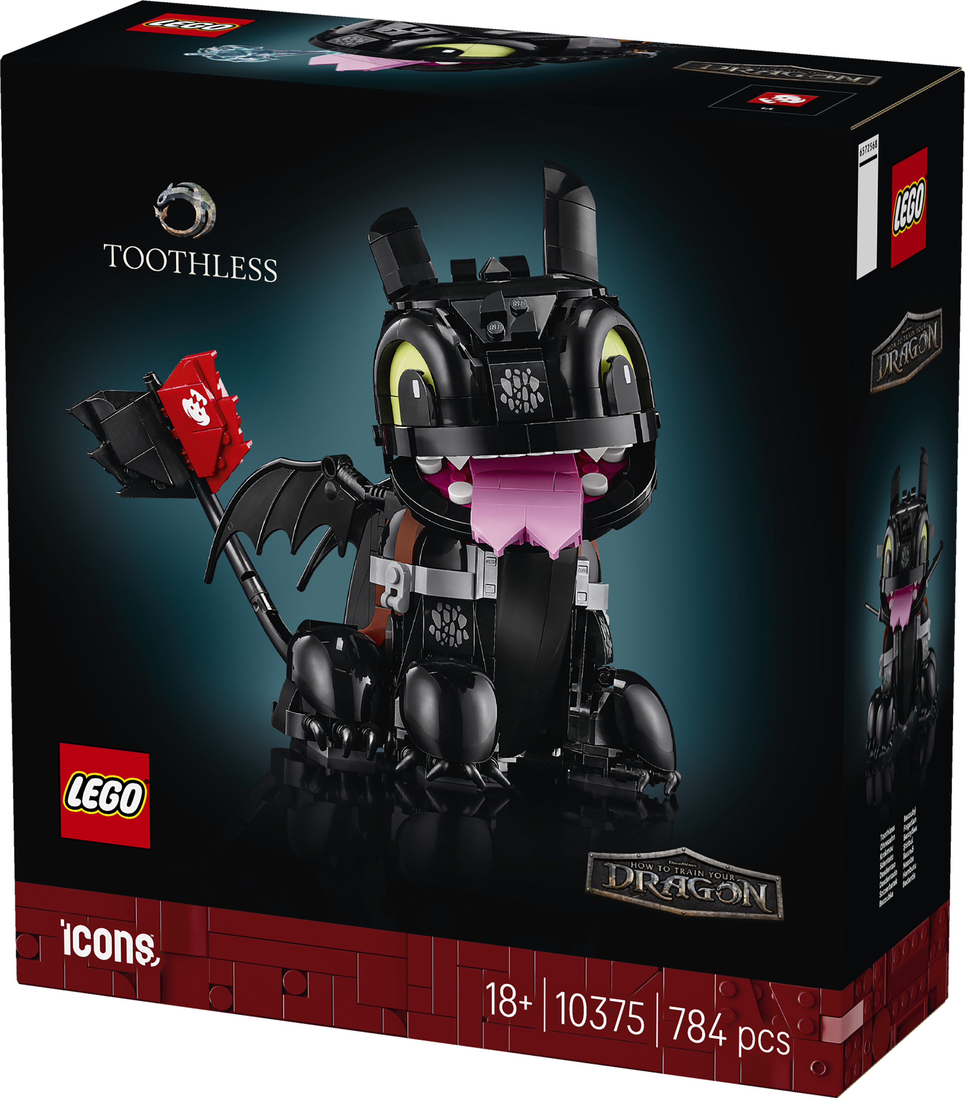 LEGO® Icons Draktränaren: Tandlöse, Byggset för vuxna 10375