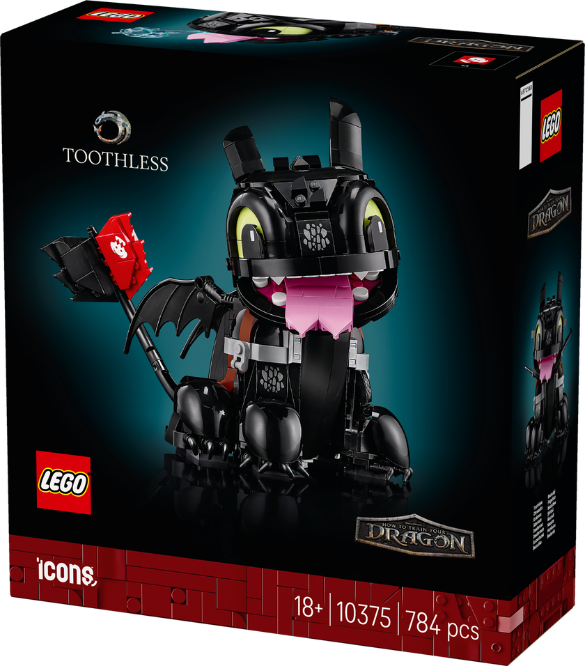LEGO® Icons Draktränaren: Tandlöse, Byggset för vuxna 10375