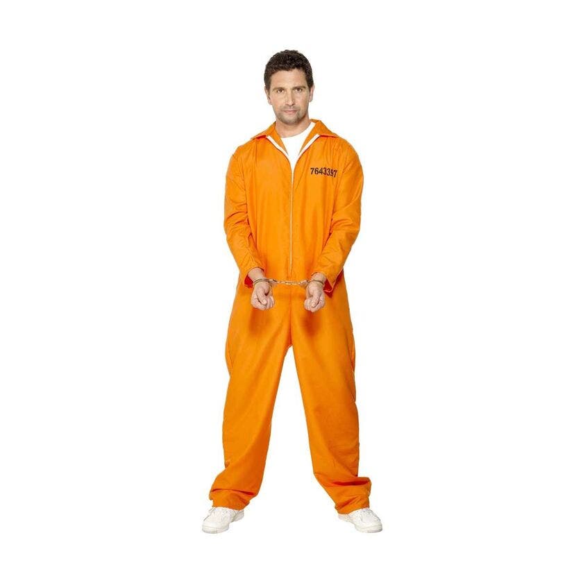 Halloween, Fängelseoverall Orange Xl