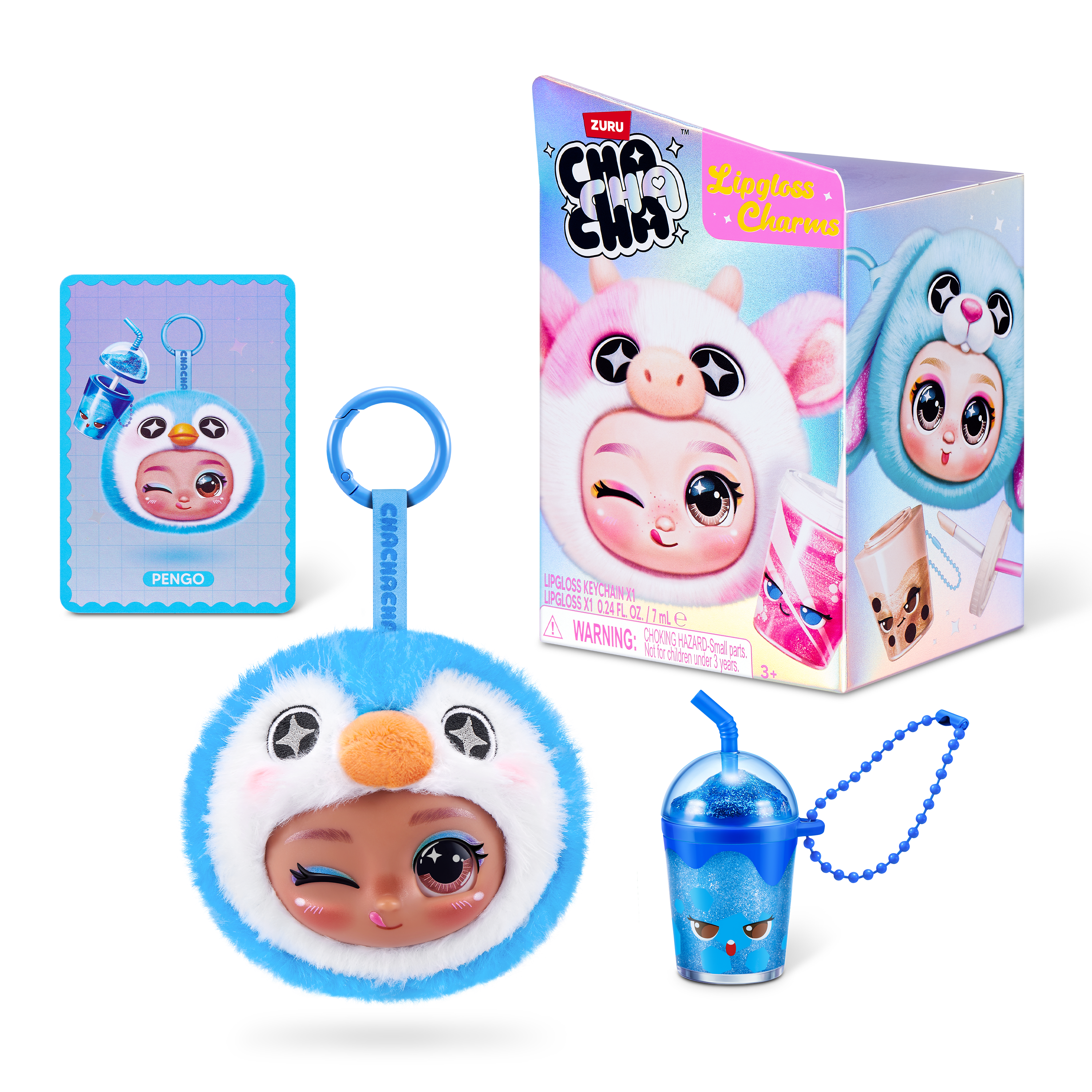 Cha Cha Cha Character Lipgloss Nyckelring