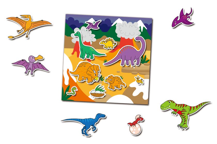 Stickerbok Dinosaurie