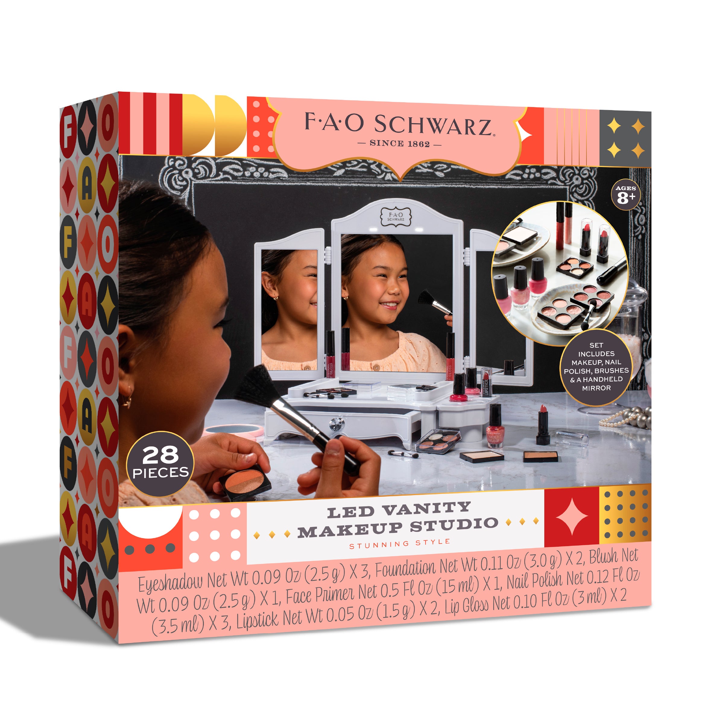 FAO SCHWARZ Vanity Makeup Studio 24 delar