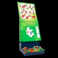 Plus-Plus – Activity Pad Dinosaurs, 125 bitar