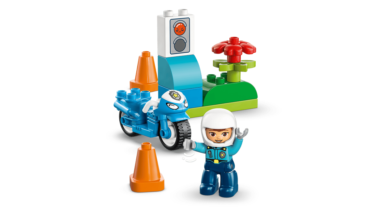 LEGO® DUPLO® Town Blå polismotorcykel 10471