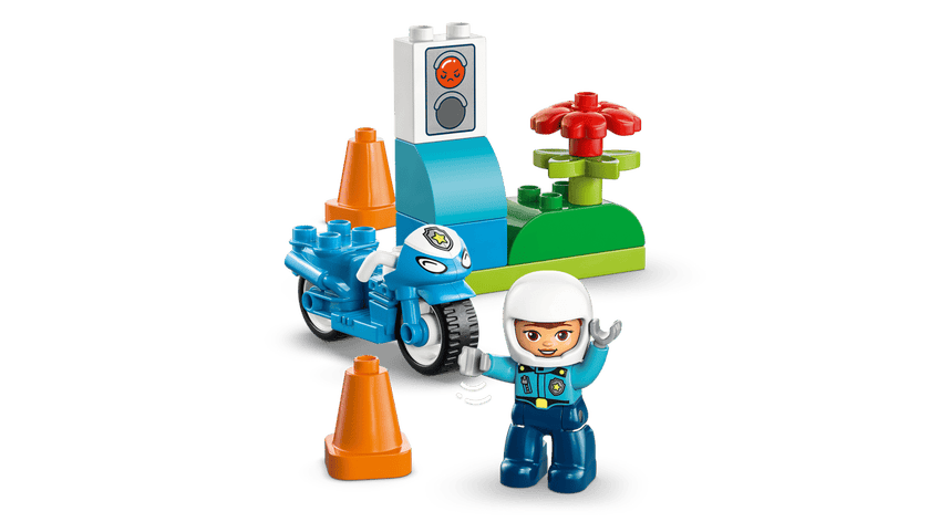 LEGO® DUPLO® Town Blå polismotorcykel 10471