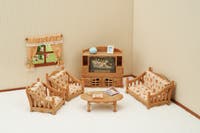Sylvanian Families - Soffgrupp med TV set