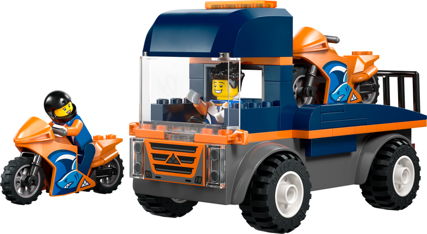 LEGO® City Motorcykeltransport Leksak med 2 minifigurer 60491