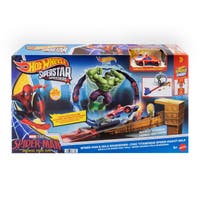 Hot Wheels Superstar Speeders Spider-Man & Hulken banset