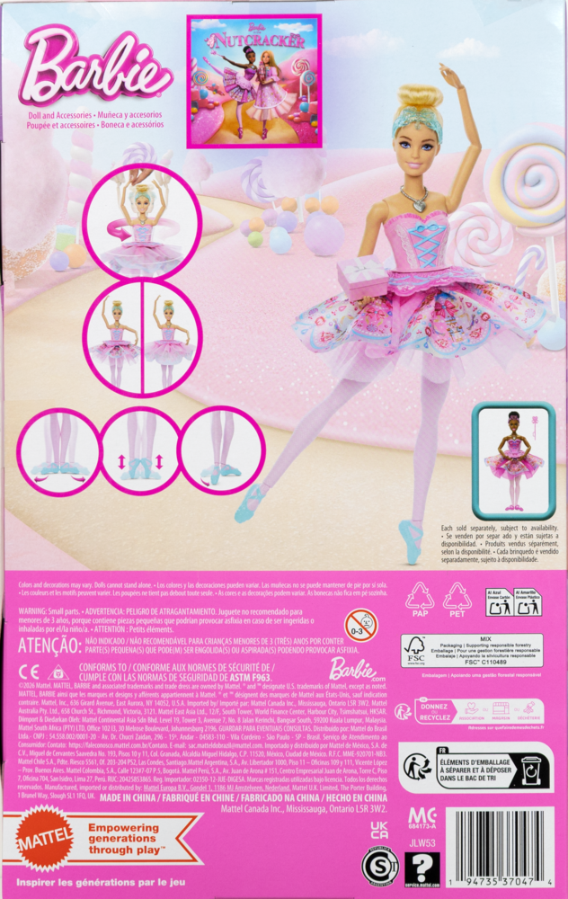 Barbie i Nötknäpparen – Clara-docka med ballerinakjol
