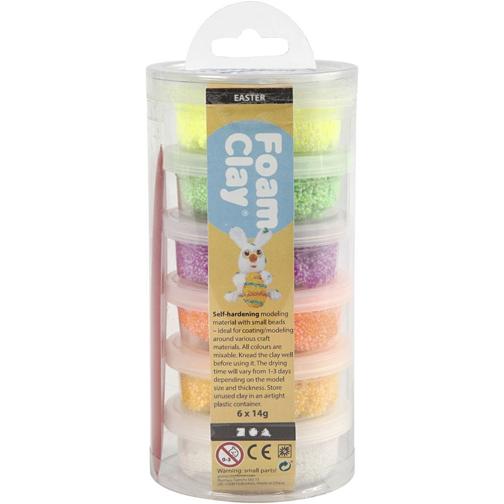 Foam Clay® , Vårfärger, 6X14 Gram