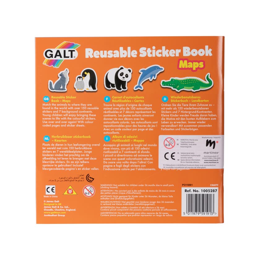 Stickerbok Kartor