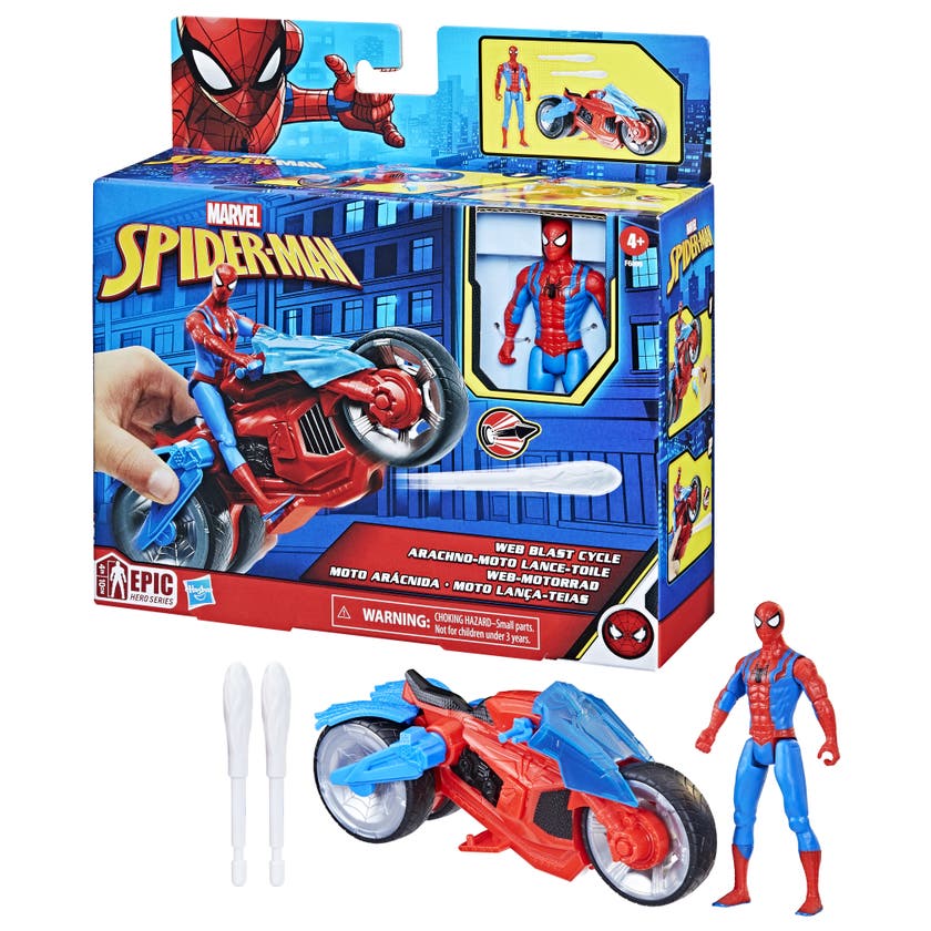 Spiderman, 4In Vehicle And Figure