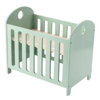 Humble&Heart, Dockspjälsäng i trä grön 50 cm