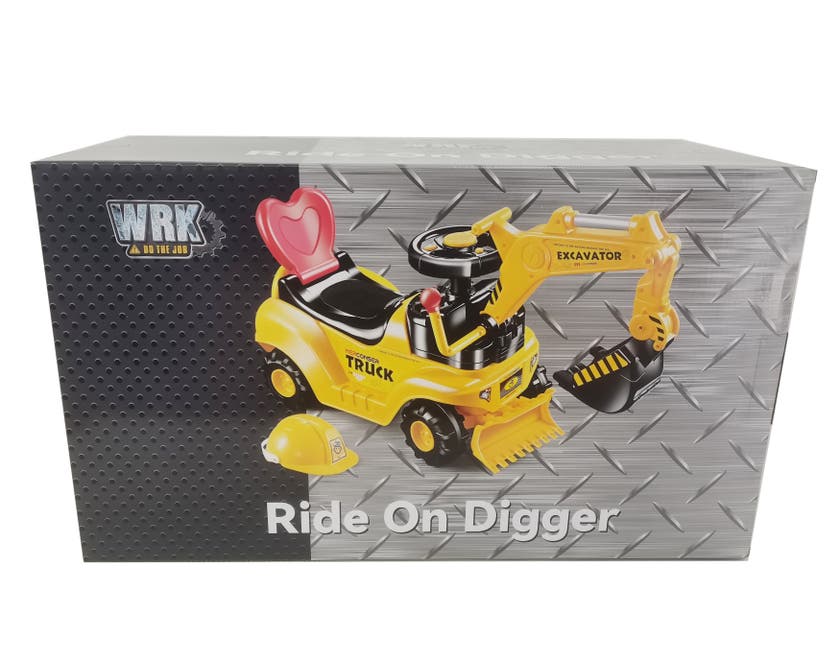WRK, Ride On Grävskopa med Hjälm