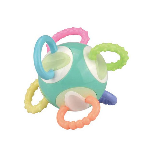 KID, Bitring Molar grovmaskig ljusblå/rosa/grön/gul/orange