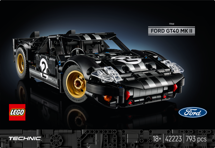 LEGO® Technic 1966 Ford GT40 MKII racerbil för vuxna 42223
