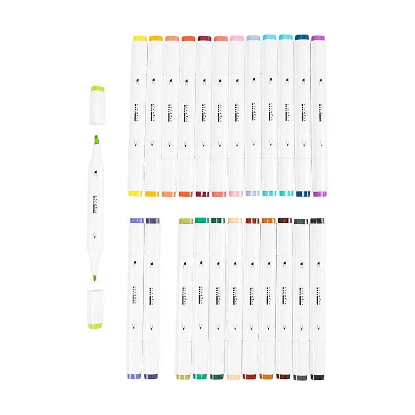 Illustrations Marker, Kompletterande Färger, Spets 1+8 Mm, 2