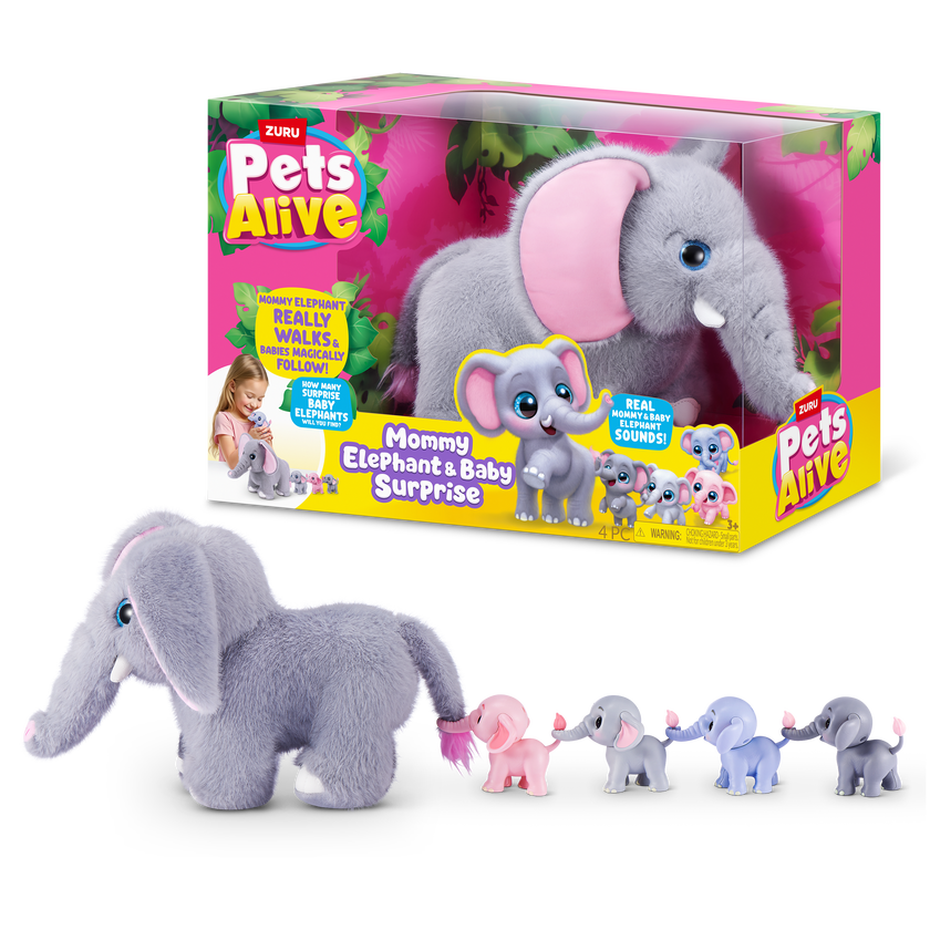 Pets Alive - Mommy & Baby Surprise Mommy Elephant