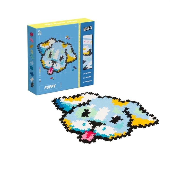 Plus-Plus, Puzzle By Number Puppy 500Pcs