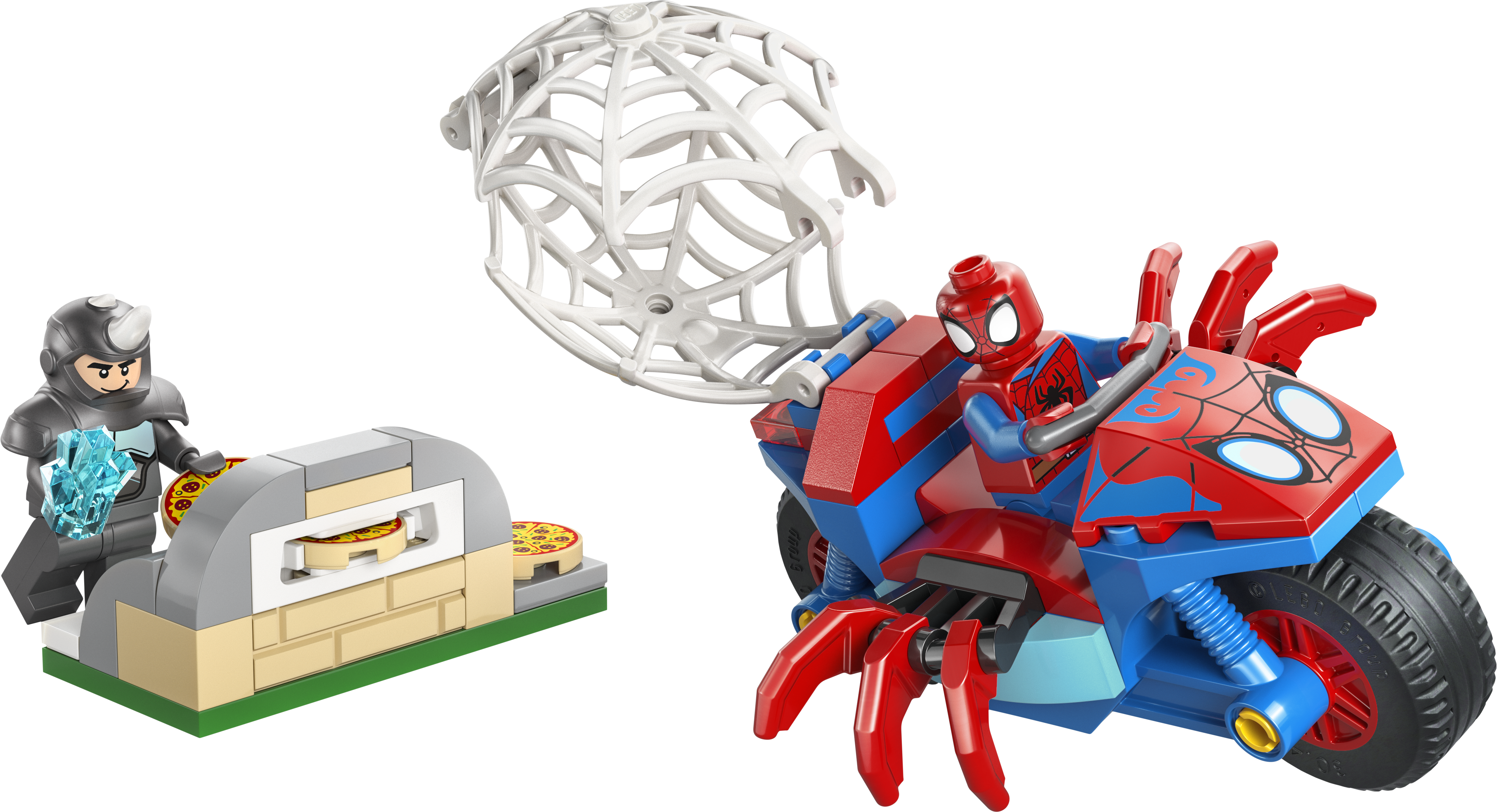 LEGO® | Marvel Spidey And His Amazing Friends Spidey på sin motorcykel mot Rhino 11206